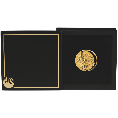 Pièce 1 once d'or Haut relief Koala australien 2024 | Monnaie de Perth