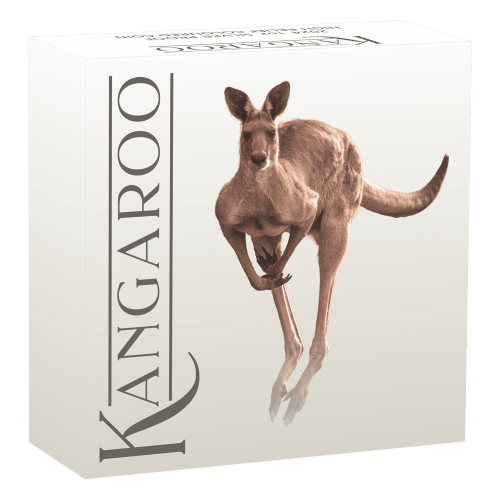 1 oz 2024 Australian Kangaroo High Relief Colourized Proof Silver Coin | Perth Mint