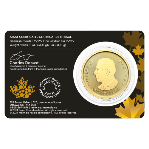1 oz 2024 Klondike Gold Rush 99999 Gold Coin | Royal Canadian Mint