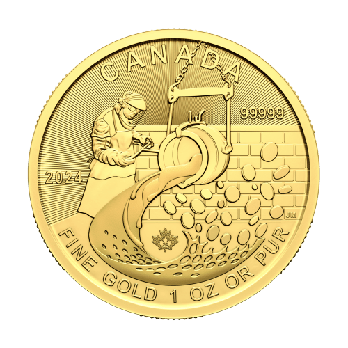 Pièce 1 once d'or 99999 Ruée vers l'or du Klondike 2024 | Monnaie royale canadienne