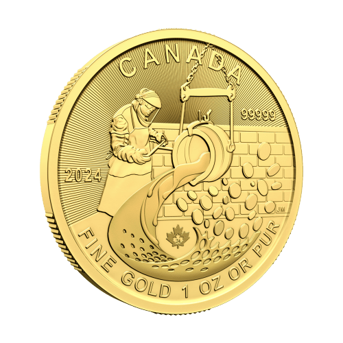 1 oz 2024 Klondike Gold Rush 99999 Gold Coin | Royal Canadian Mint