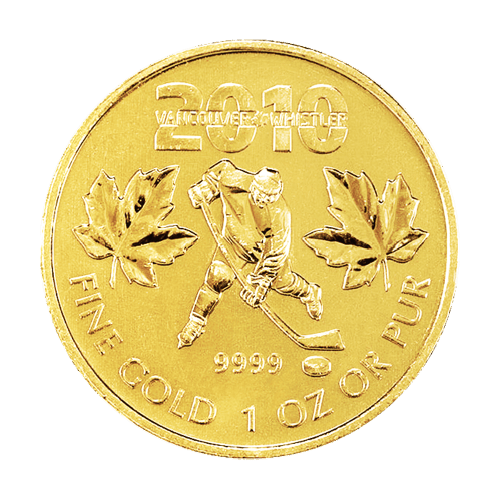 1 oz 2010 Olympic Maple Leaf PCGS Superb-Gem Gold Coin | Royal Canadian Mint