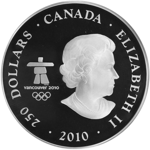 Pièce 1 kilo d'argent PF-69 NGC Ultra camée Aigle Olympiques Canada 2010 | Monnaie royale canadienne