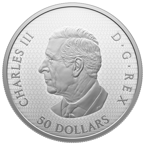 Pièce 5 onces d'argent Libellule voletant autour d'une fleur 2024 | Monnaie royale canadienne
