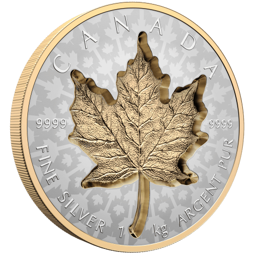 Pièce 1 kilo d'argent Feuille d'érable super incuse 2024 | Monnaie royale canadienne