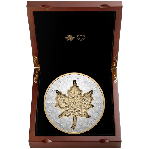 Pièce 1 kilo d'argent Feuille d'érable super incuse 2024 | Monnaie royale canadienne