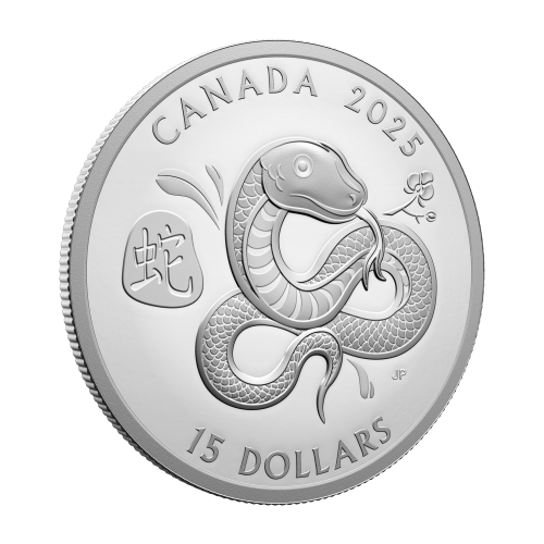 Pièce 1 once d'argent Année lunaire du Serpent 2025 | Monnaie royale canadienne