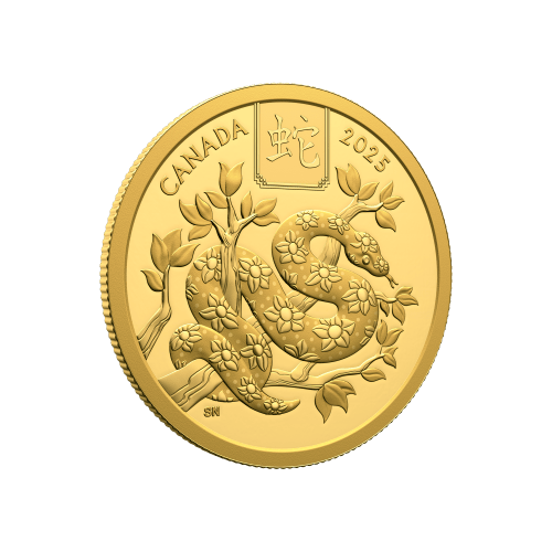 1/2 oz 2025 Lunar Year of The Snake Gold Coin | Royal Canadian