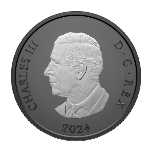1 oz 2024 Discovering Dinosaurs: Regaliceratops Black Rhodium Plated Silver Coin | Royal Canadian Mint