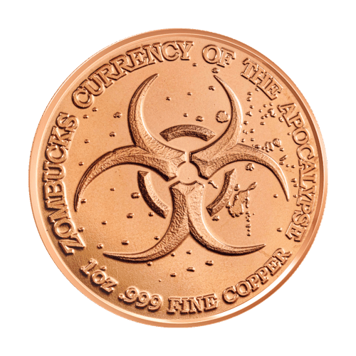 1 oz Zombucks World: Mortuga Copper Round | Sunshine Minting