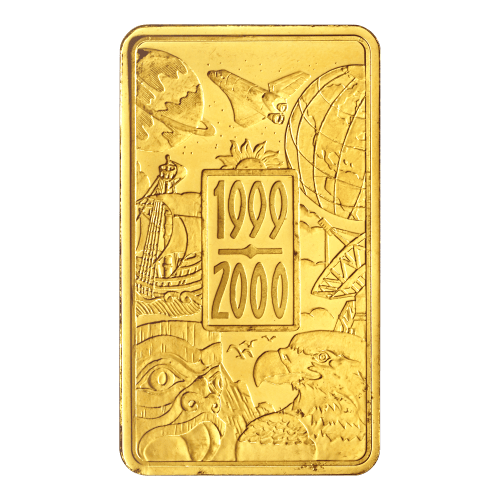 1 oz 1999 – 2000 Millennium Celebration Gold Bar | Royal Canadian