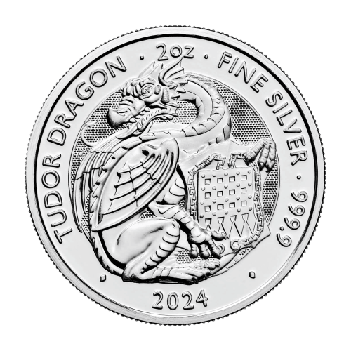イギリスTudor Dragon 2024 £2 プルーフ銀貨 イギリスTudor Dragon 2024 £2 プルーフ銀貨 イギリスTudor Dragon