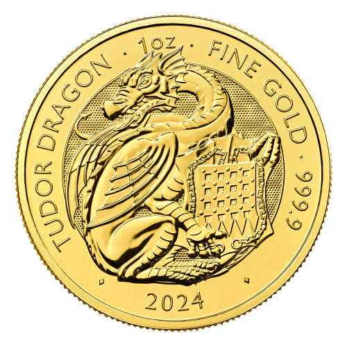 1 oz 2024 Tudor Beasts: Dragon Gold Coin | The Royal Mint