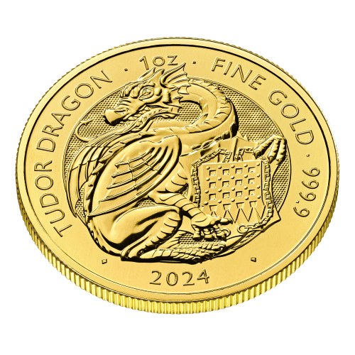 1 oz 2024 Tudor Beasts: Dragon Gold Coin | The Royal Mint