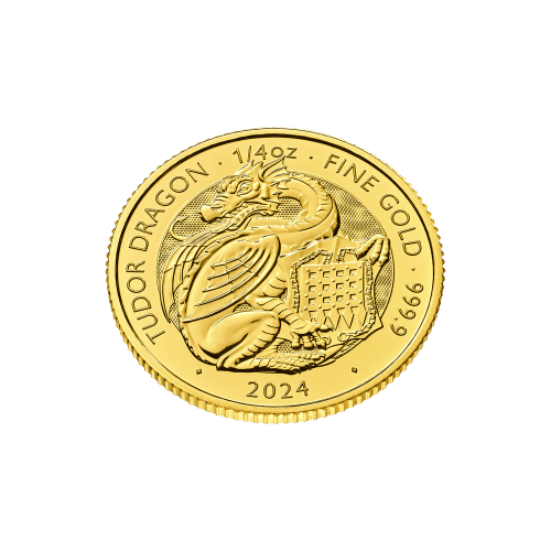 1/4 oz 2024 Tudor Beasts: Dragon Gold Coin | The Royal Mint