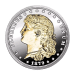 Pièce 1 once d'argent plaqué or Épreuve numismatique Morgan Écolière | The Bradford Exchange
