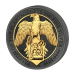 2 oz 2019 Queens Beasts: Golden Enigma Falcon of the Plantagenets Black Ruthenium Plated Silver Coin | The Royal Mint