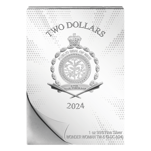 1 oz 2024 Wonder Woman Sensation Comics #1 Colourized Proof Silver Coin | Agoro by New Zealand Mint