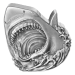 2 oz 2024 Shark Week: Great White Shark Antiqued Silver Coin | Agoro by New Zealand Mint