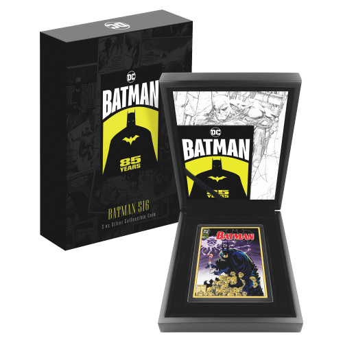Pièce 5 onces d'argent coloré Batman 516 2024 | Agoro par La Monnaie de Nouvelle-Zélande