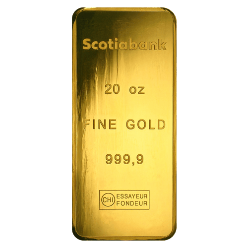 20 oz Scotiabank Gold Bar