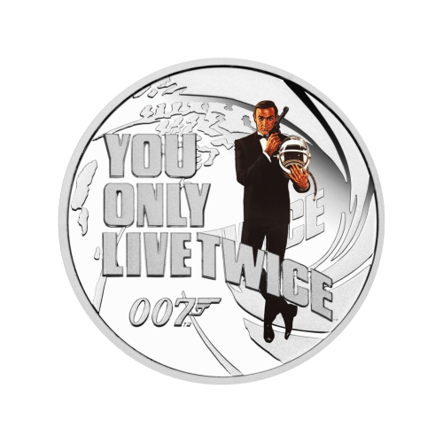 Ensemble de 7 pièces en argent coloré Épreuve numismatique James Bond : Sean Connery 2024 | Monnaie de Perth
