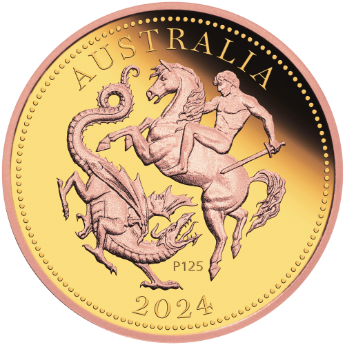 2024 125th Anniversary of The Perth Mint Five Sovereign Proof Gilded Gold Coin | Perth Mint