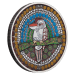 Pièce 2 onces d'argent coloré vieilli Kookaburra Kaa Kaa 2024 | Monnaie de Perth