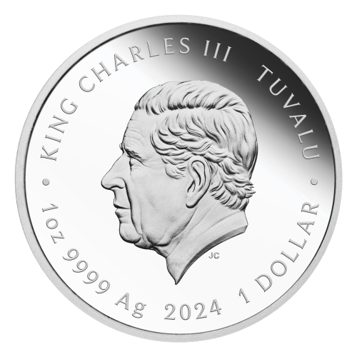 1 oz 2024 25th Anniversary of Spongebob Squarepants: SpongeBob and Gary Colourized Proof Silver Coin | Perth Mint