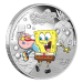 1 oz 2024 25th Anniversary of Spongebob Squarepants: SpongeBob and Gary Colourized Proof Silver Coin | Perth Mint