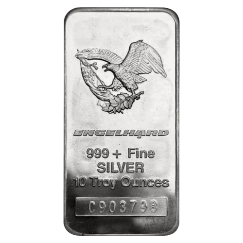 10 oz Vintage Eagle Silver Bar | Engelhard