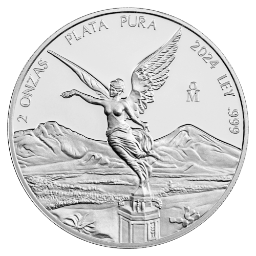 2 oz 2024 Mexican Libertad Silver Coin | Mexican Mint | Silver