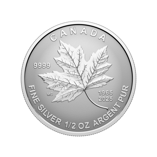 Set of 5 x 2025 60th Anniversary of the Canadian Flag Fractional Silver Coins | Royal Canadian Mint