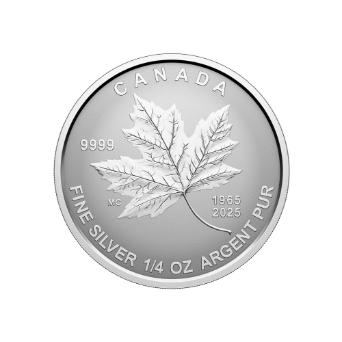 Set of 5 x 2025 60th Anniversary of the Canadian Flag Fractional Silver Coins | Royal Canadian Mint