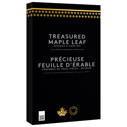 Ensemble de 3 pièces d'argent Précieuse feuille d'érable : Effigies 2024 | Monnaie royale canadienne