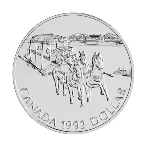 3/4 oz 1992 Kingston to York Stagecoach Silver Coin | Royal Canadian Mint