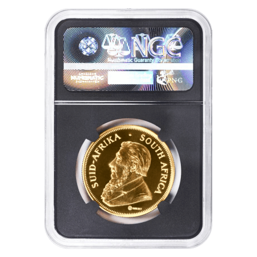 Pièce 1 once d'or Épreuve numismatique MS-70 NGC Réédition 50ème anniversaire Krugerrand 1967 | Raffinerie Rand
