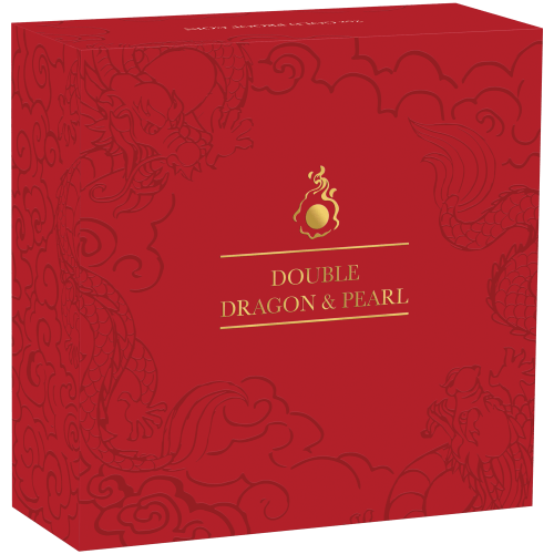 2 oz 2024 Double Dragon with Mother of Pearl Proof Gold Coin | Perth Mint