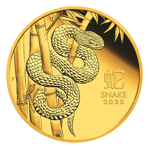 1 oz 2025 Lunar Year of the Snake Proof Gold Coin | Perth Mint