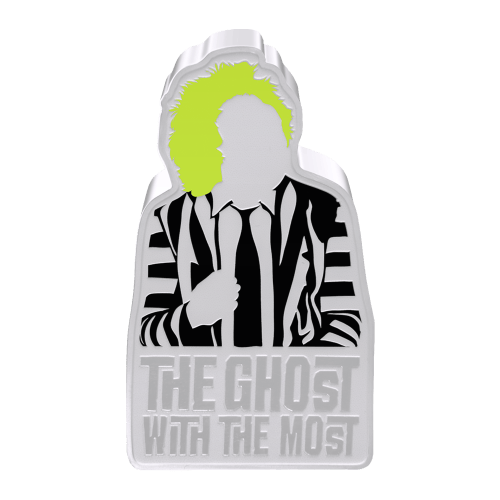 1 oz 2024 Beetlejuice Shaped Silver Coin | Agoro by New Zealand Mint