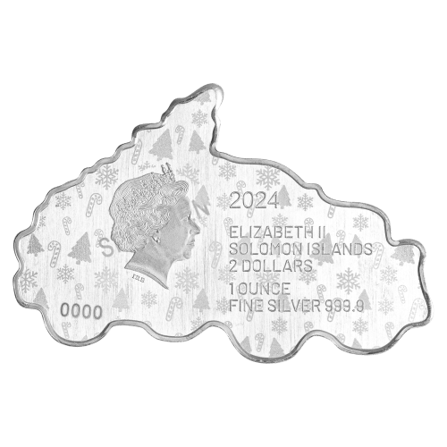 1 oz 2024 Snowman and Red Truck Shaped Silver Coin | PAMP Suisse