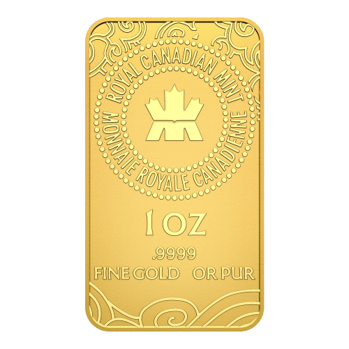 金牌　造幣局 1 oz 2025 Lunar Year of The Snake Gold Bar | Royal Canadian Mint