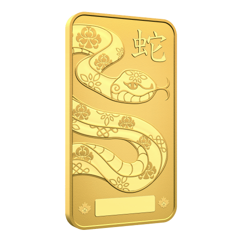 1 oz 2025 Lunar Year of The Snake Gold Bar | Royal Canadian Mint