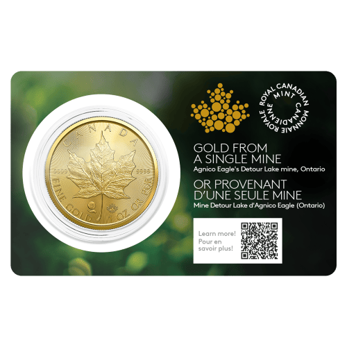 1 oz 2024 Canadian Maple Leaf: Single-Sourced Agnico Eagle Detour