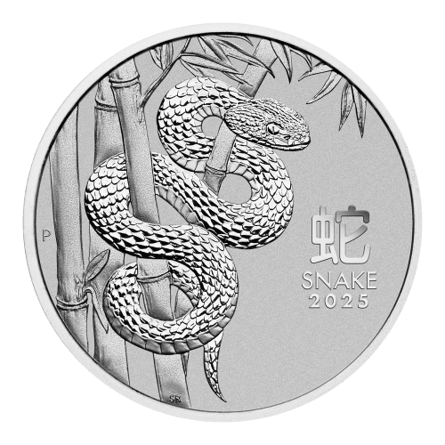 Pièce 1 once de platine Lunaire Année du Serpent 2025 | Monnaie de Perth