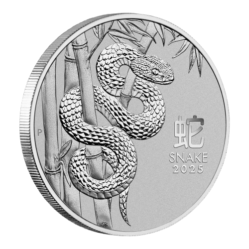 Pièce 1 once de platine Lunaire Année du Serpent 2025 | Monnaie de Perth