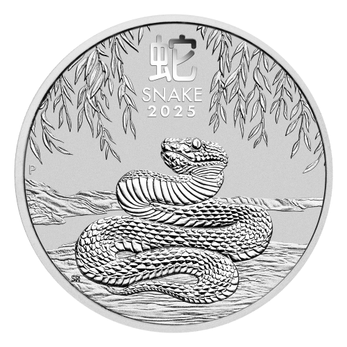 Pièce 1 once d'argent Lunaire Année du Serpent 2025 | Monnaie de Perth