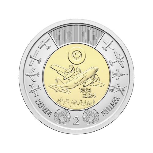 Rouleau de pièces 2 $ colorées 100ème anniversaire de l'Aviation royale canadienne 2024 | Monnaie royale canadienne