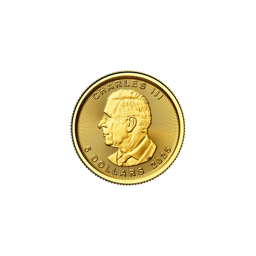 Pièce 1/10 once d'or Précieuse feuille d'érable Marque d'atelier Ours polaire 2025 | Monnaie royale canadienne