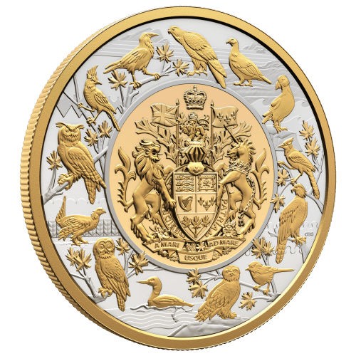 5 oz 2024 Heraldic Landscape: Birds of Canada Silver Coin | Royal Canadian Mint